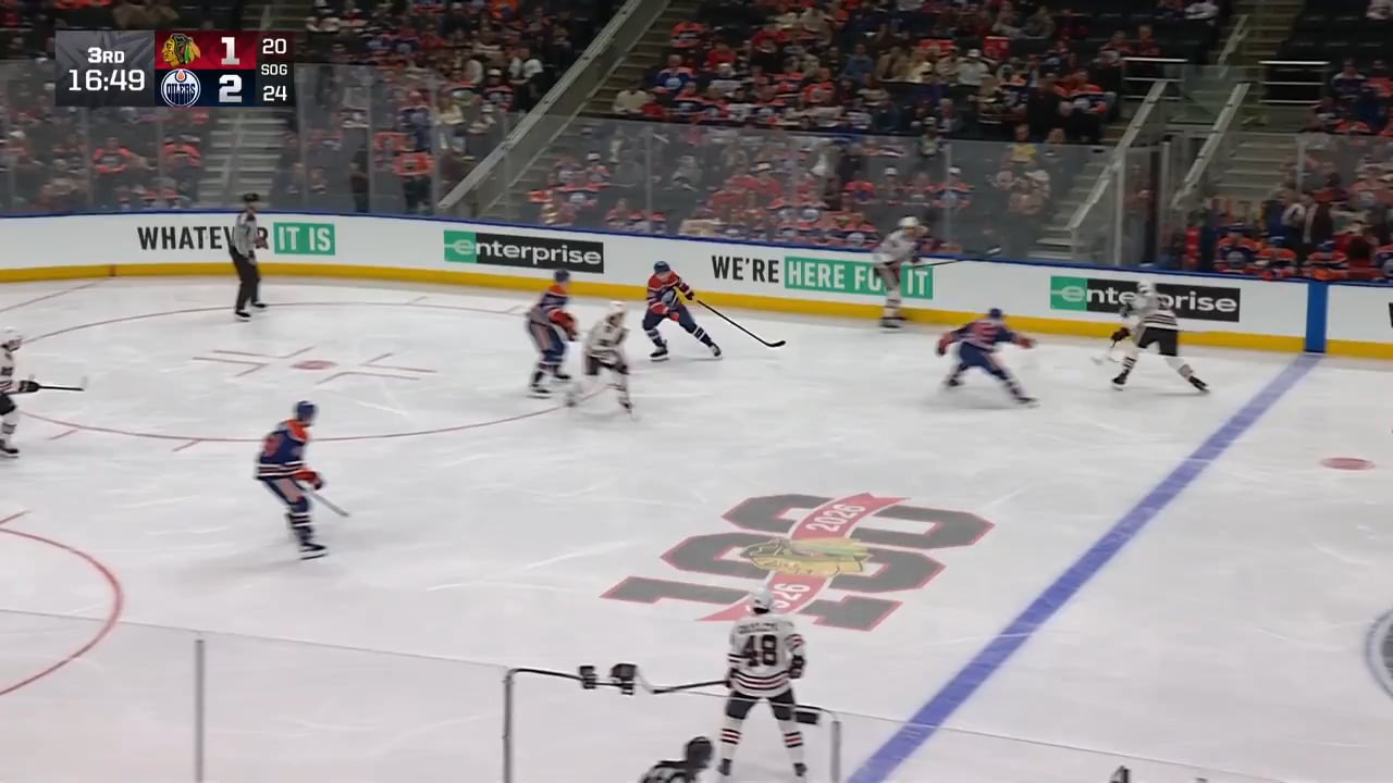 Andre Burakovsky ties the game 2-2 off Levshunov’s rebound. Heck of a play by Ryan Greene to win a puck battle behind the Oilers net to make it all happen