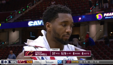 Donovan Mitchell speaks postgame about Evan Mobley