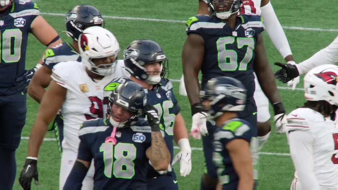 [Mic'd Up] Calais Campbell & rookie Grey Zabel go off in a competitive and respectful banter