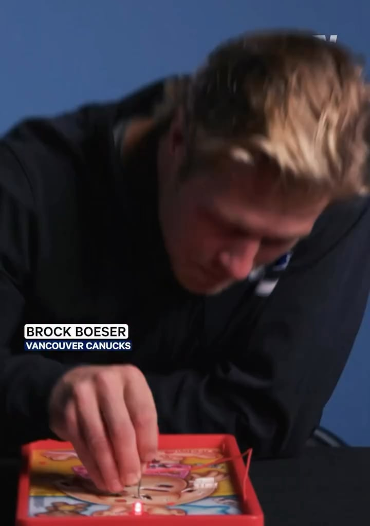 Canucks play Operation while naming types of cheese 🧀