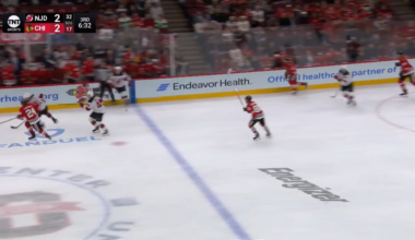 Sam Lafferty picks up his first point of the year with an amazing move to give the Hawks the lead