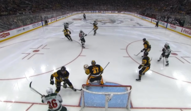 Kaprisov with a fantastic redirect to extend the Wild’s lead over the Penguins