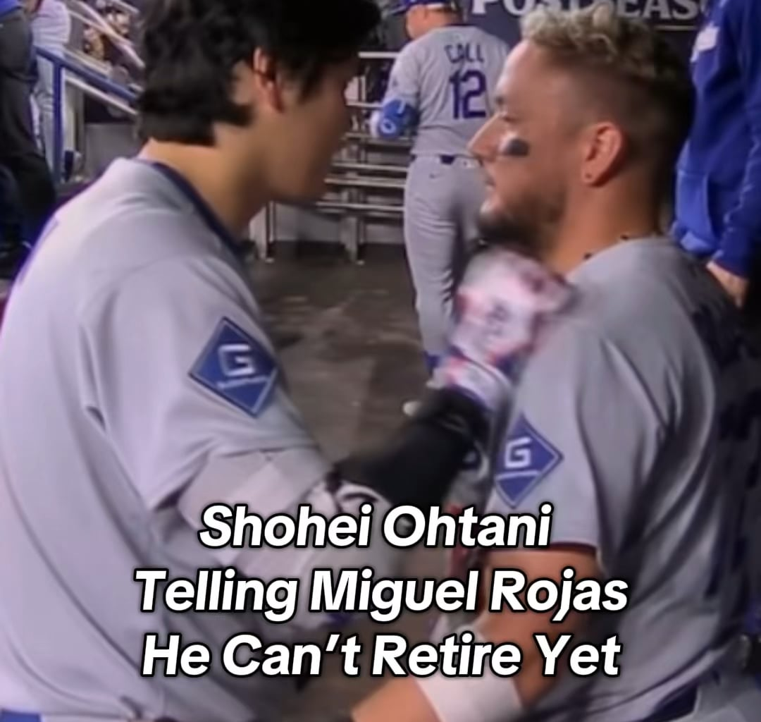 Ohtani Told Rojas: “You Can’t Retire Yet!” 😂🔥 #dodgers