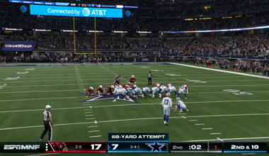 Brandon Aubrey just attempted to tie Cam Littles 68 yard field goal record