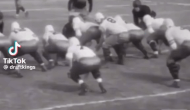 The Chicago Bears throwing a 45 yd behind the back pass in 1933; you know Andy has this dialed up and ready to push play