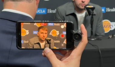 Luka Doncic on Cooper Flagg: "I think he’s a good player. Obviously, there’s a lot of pressure that comes with the 1st pick so he has a lot on his shoulder, but I think he will become a great player."