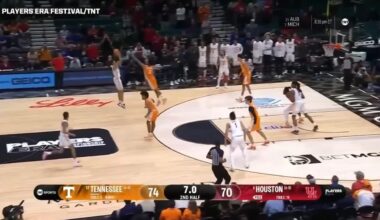 [2026 Draft Rising Prospect] Kingston Flemings (Texas Native, Freshman, 6'4'' Guard, Houston) vs #17 Ranked Tennessee: 25 PTS, 4 REB, 3 AST, 2 STL (67% FG, 75% 3P, 100% FT)