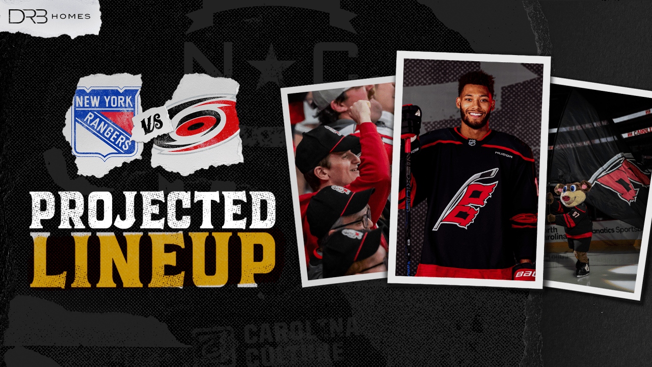 Projected Lineup: November 25 vs. NY Rangers | Carolina Hurricanes