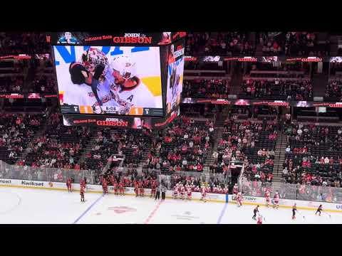 John Gibson honored by the fans in first start back in Anaheim after 12 seasons as a Duck