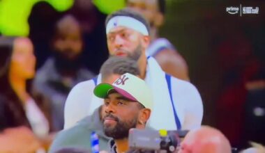 Rui Hachimura turns Anthony Davis's frown upside down after the game