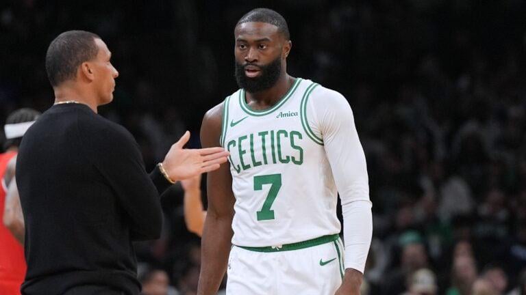 Jaylen Brown, Joe Mazzulla explain Brown’s first-half benching "The team kind of feeds off me, I know that, so I gotta be better. Joe [Mazzulla] is just holding me to a higher standard."