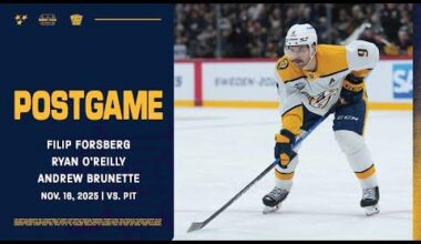 Forsberg, O’Reilly & Brunette Postgame: Nov. 16, 2025