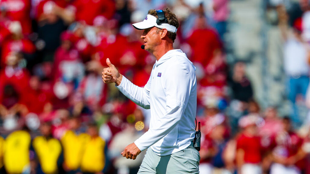 Ole Miss football head coach Lane Kiffin. Mandatory credit: Kevin Jairaj-Imagn Images