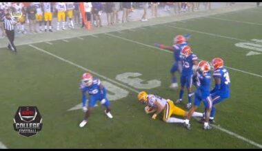 New Saints Kicker (Former LSU kicker) Cade York nails a 57-yard field goal in the fog to upset #6 Florida 37-34 (This is from Year 2020)