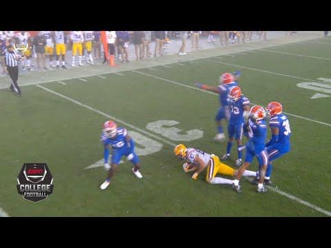 New Saints Kicker (Former LSU kicker) Cade York nails a 57-yard field goal in the fog to upset #6 Florida 37-34 (This is from Year 2020)