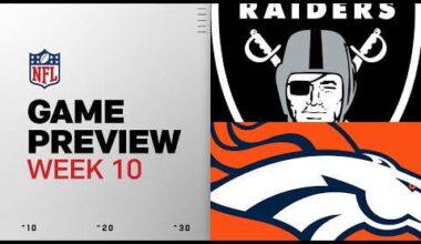 Pregame Thread: Denver Broncos (7-2) vs Las Vegas Raiders (2-6)