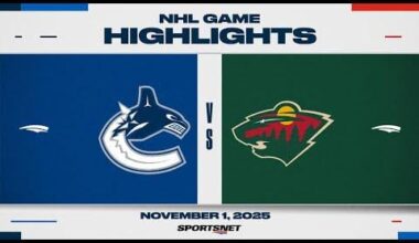 NHL Highlights | Canucks vs. Wild - November 1, 2025