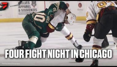 Fight Night In Chicago: Wolves, Wild Drop The Gloves Often In AHL Tilt