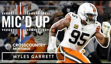 Myles Garrett Mic'd Up: Dominant Defensive Line Performance! 10 Sacks vs Raiders!