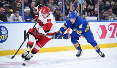 Rod Brind'Amour Discusses Rookie Defenseman Alexander Nikishin's Healthy Scratch In Winnipeg