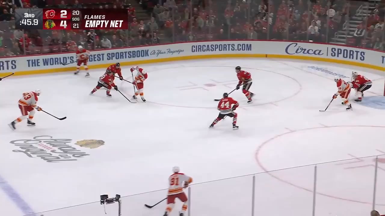 Connor Bedard with the empty netter for his 2nd hat trick of the season