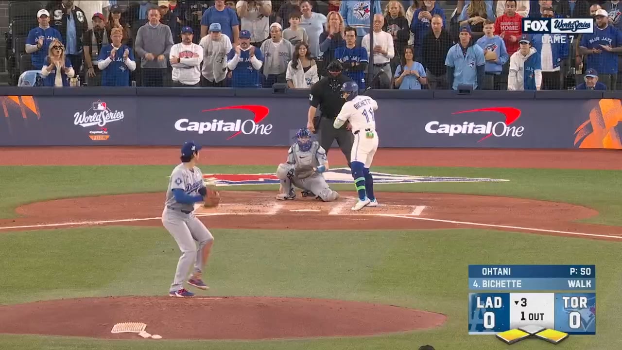 [HIGHLIGHT] BO BICHETTE. 3-RUN HOME RUN. BLUE JAYS LEAD IN GAME 7!