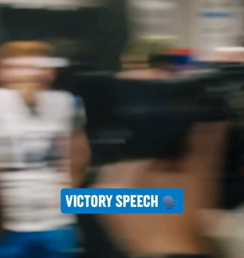 Canales' Locker Room Victory Speech