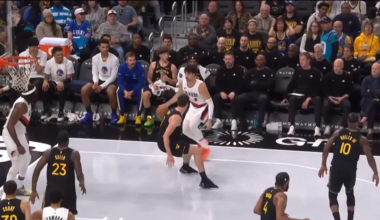 deni avdija puts quinten post on a ride through trail blazers history