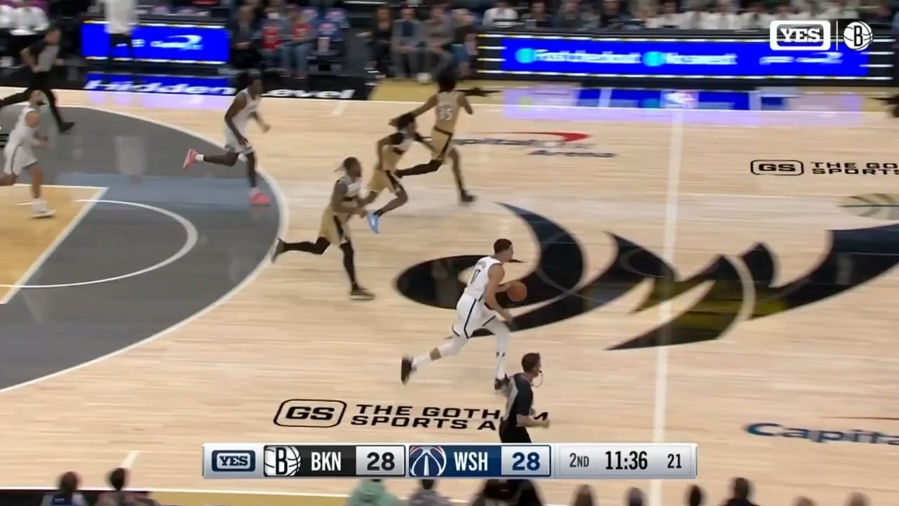 Drake Powell scores on three straight possessions.