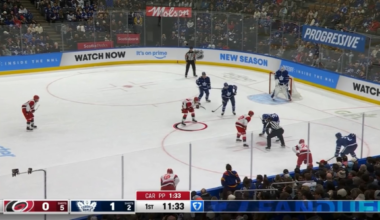 EHLERS feeds the puck to AHO for a PPG