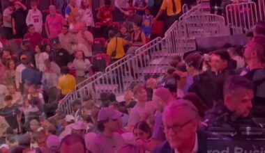 Jimmy Butler left the court immediately after the buzzer in Miami and didn’t speak with any Heat players. Curry stayed behind to talk with former Team USA teammate Bam Adebayo and Draymond Green stayed behind to talk to former teammate Andrew Wiggins.