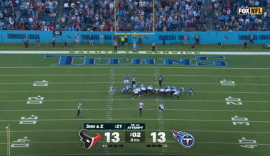 MATTHEW WRIGHT WITH THE GAME WINNING KICK, THE HOUSTON TEXANS ARE BACK AT .500 AFTER SWEEPING THE TITANS