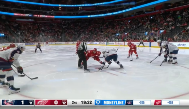 Raymond with a beauty assisted by the refs back