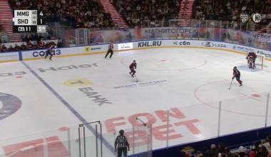 Roman Kantserov scores his KHL leading 14th goal in 22 games