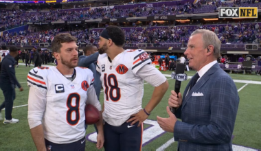 [Dave] Caleb Williams insisted Cairo Santos join him for the post game interview. Love seeing this