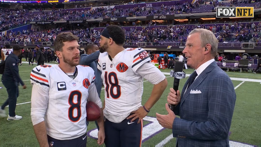 [Dave] Caleb Williams insisted Cairo Santos join him for the post game interview. Love seeing this