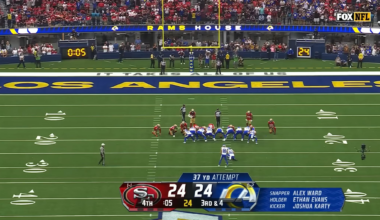 [Highlight] Joshua Karty hits the 37-yard field goal to beat the 49ers (September 22, 2024)