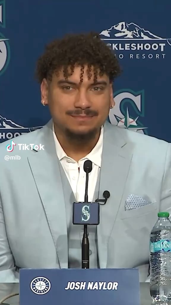 Josh Naylor named Tucker, the Mariners' clubhouse dog, as one of the reasons he re-signed with Seattle.