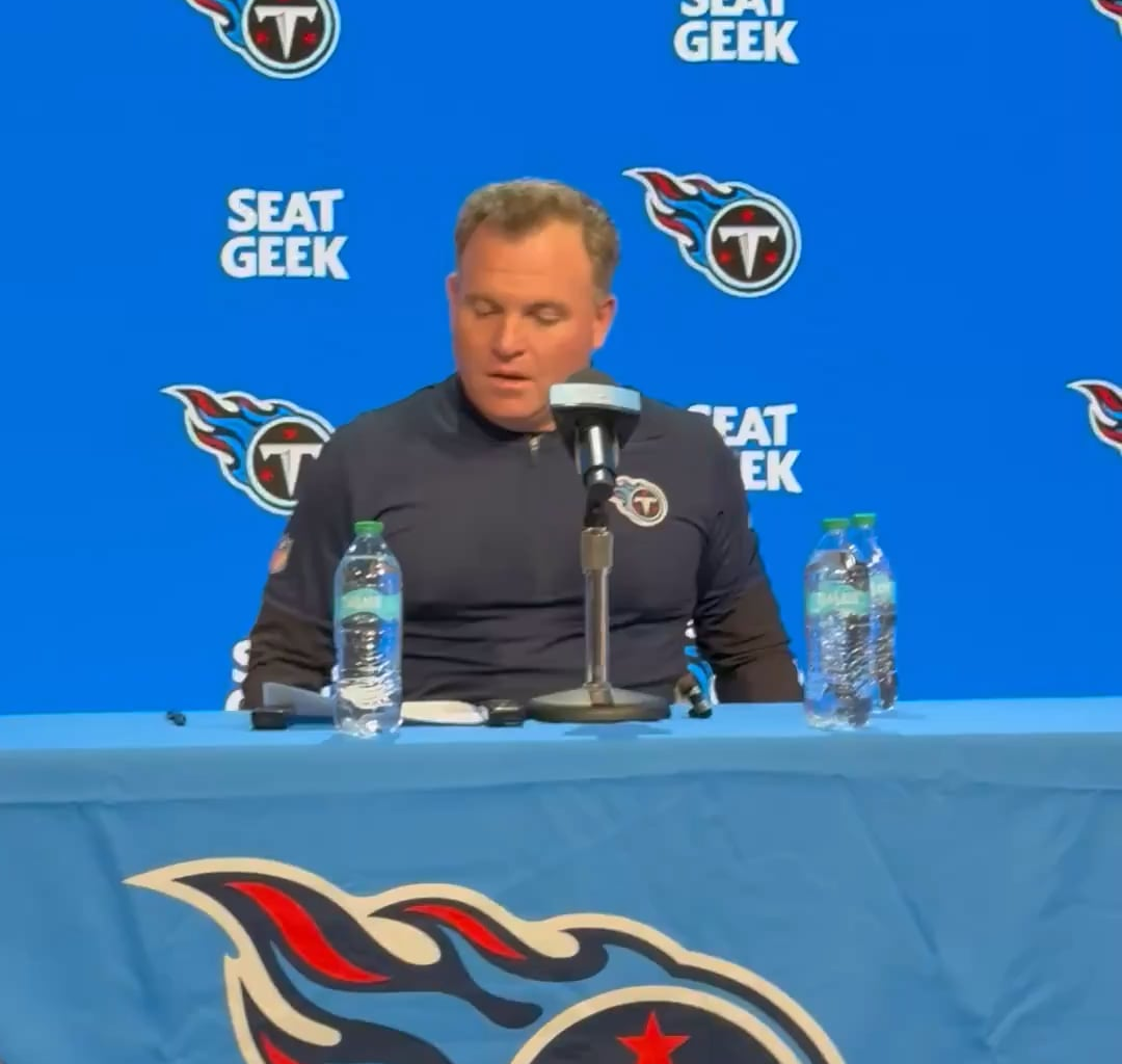 Titans GM Mike Borgonzi opened today’s presser by addressing the current state of the Titans organization and the fan base