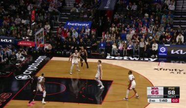 [Highlight] Tyrese Maxey makes the desperation turnaround 3-point shot to beat the shot clock
