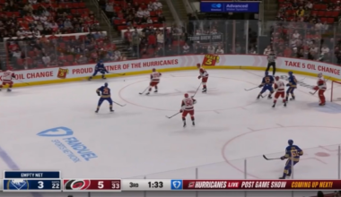 [BUF 3 - (6) CAR] Legault slings it for the ENG - his 1st Career NHL goal