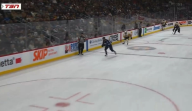 Silovs throws his stick at Kyle Connor