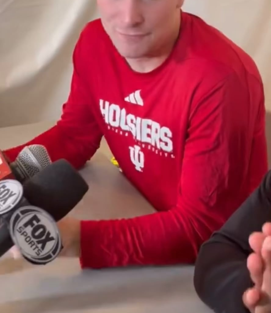 A post game interview with Indiana Quarterback  and potential top pick in 2026 draft Fernando Mendoza today