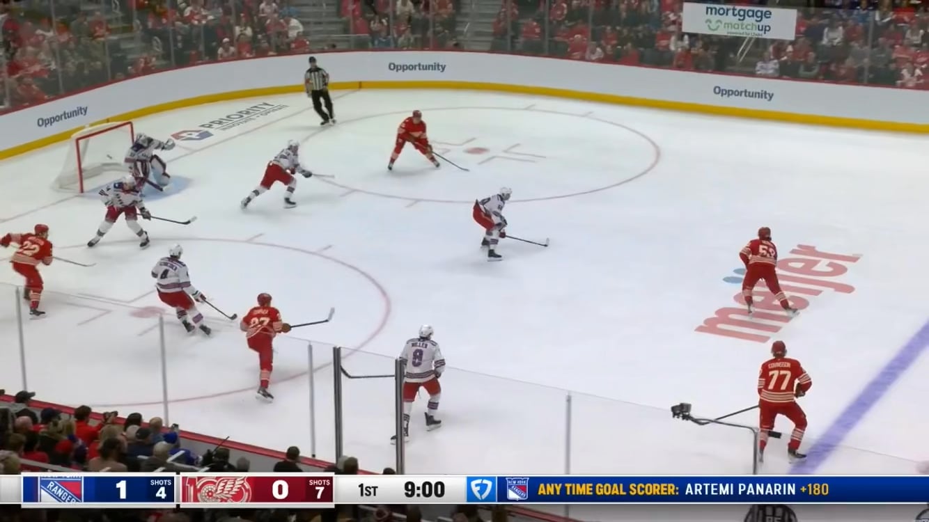 Compher ties it up at one