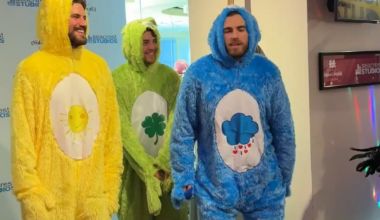 [Nashville Predators] The concept of Roman Josi and Ryan O’Reilly working on choreography for a Care Bears group dance