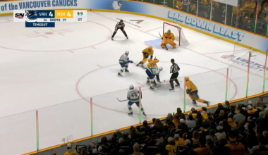 Brock Boeser with the buzzer-beater in overtime to seal the deal for the Canucks