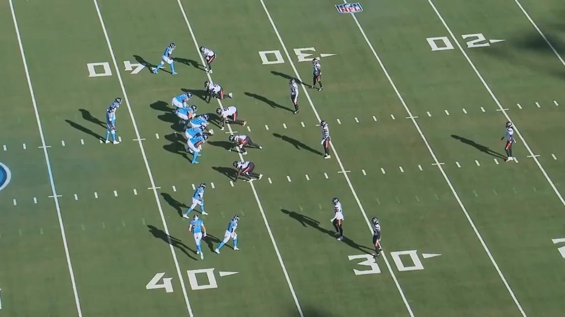 Here’s a more clear look at the missed pass between Cam Ward and Mason Kinsey