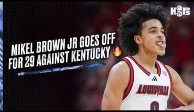 Louisville freshman Mikel Brown Jr. just dropped 29 and 5 against rival Kentucky