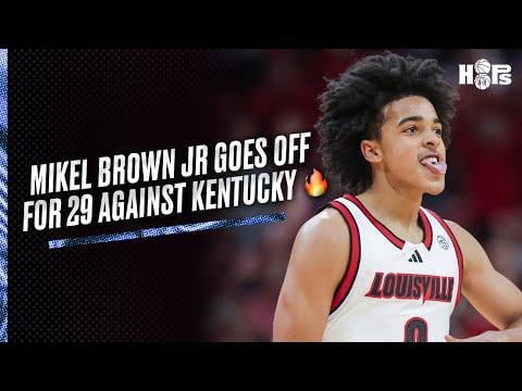 Louisville freshman Mikel Brown Jr. just dropped 29 and 5 against rival Kentucky