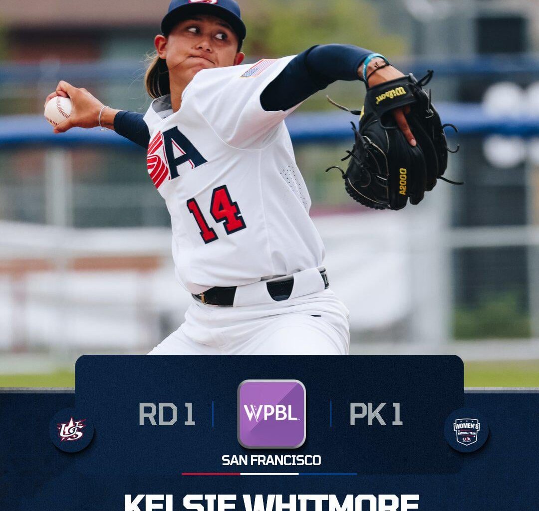 Kelsie Whitmore is the number 1 overall pick in the first Women's Pro Baseball League draft